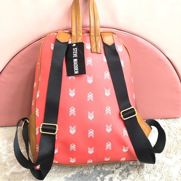 NWT Steve Madden Bscuti Backpack coral white - Picture 6 of 15